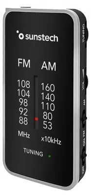 Obrázok produktu pre Sunstech RPC6SL, Cestovné, Analógový a digitálny, AM, FM, 87 - 108 MHz, 526.5 - 1606.5 kHz, 50 dB