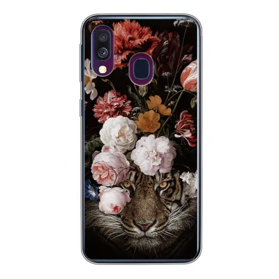 Produktbild von MuchoWow® Handyhülle Schutzhülle Hülle für Samsung Galaxy A40 Blumen - Jan Davidsz de Heem - Tiger - Gemälde - Stillleben - Alte Meister Silikon Softcase Handy Hülle - Handy-Tasche