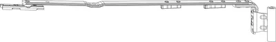Zdjęcie produktu dla ROTO NX Axerarm T 12/20-13 rozmiar 250 FFB 411-600 mm prawy srebrny