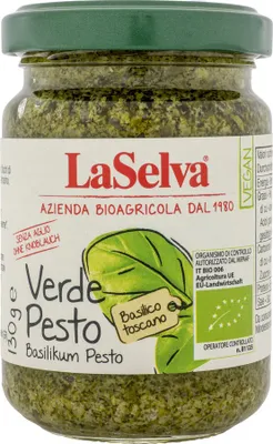 Image de Pesto de basilic verde 130g EKO Laselva