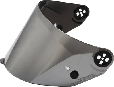 A motorcycle helmet visor.
