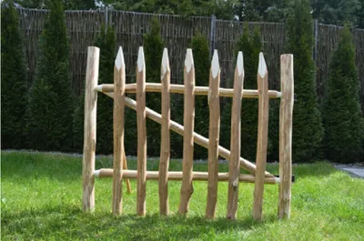 Produktbild von Gartentor Zauntor Staketenzaun Höhe 120 cm Gartenzaun Zaun Haselnuss Top Preis