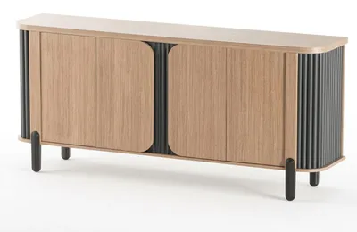 Zdjęcie produktu dla Komoda nowoczesna, designerska. Kolor: beżowy. Meble biurowe, salon