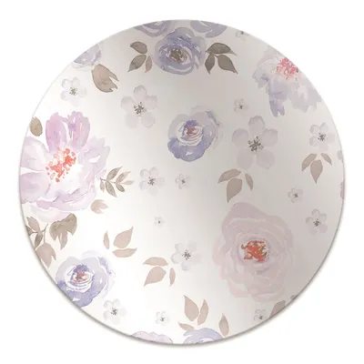 Produktbild von Rundmatte - Stuhlunterlage Bürostuhlunterlage - Rund Ø 100 cm - Bodenmatte - Fußmatte - Pastellblumen