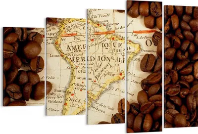 Produktbild von Bild auf Leinwand - Leinwandbild - Südamerika Samen Kaffee - 150x100cm - Wand Bild - Wanddeko - Leinwanddruck - Bilder - Kunstdruck - Wanddekoration - Leinwand bilder - Wandkunst - EG150x100-2198