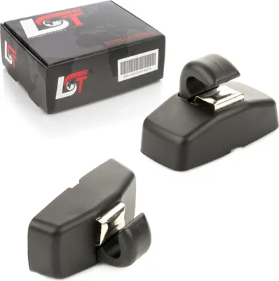 Produktbild von 2x Sonnenblendenhalter Halter Vizor Clips schwarz mit Abdeckung für AUDI VW