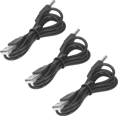 Obrázok produktu pre 3 ks USB napájací kábel 3,5x1,35 mm Jack Nabíjací kábel Vedenie DC 5V pre ventilátor Telefón Reproduktor