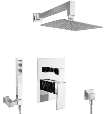 Image de PaulGurkes Ensemble de douche encastré 20 cm