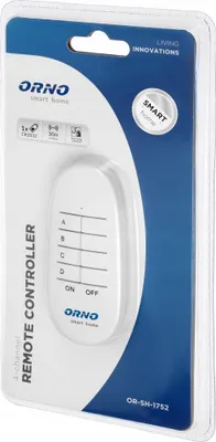 Immagine prodotto di ORNO | Telecomando 4 Canali OR-SH-1752 - Bianco - Smart Home - Controllo Wireless - Portata 30 m