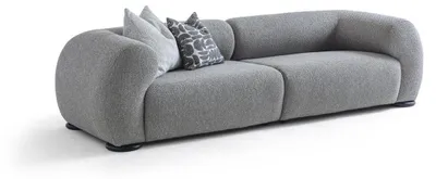 Immagine prodotto di Elegante divano a quattro posti grigio Lussuosi divani imbottiti per soggiorno