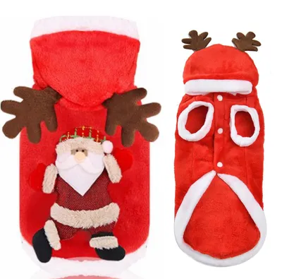 Productafbeelding van Kerstkostuum voor Hond met Hertenmotief