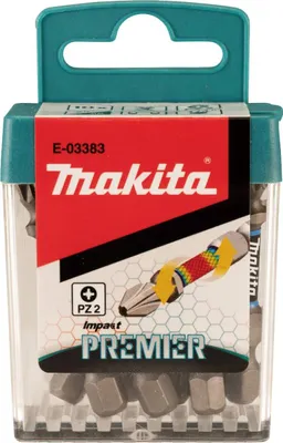 Image de Makita Embouts Impact Premier PZ2 50 mm PZ2 - 50 mm - 1/4" - 10 pces