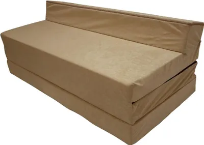 Obrázek produktu pro Natalia Spzoo - Skládací matrace 200 x 120 x 10 cm pro klidný spánek - Skládací matrace s podhlavníkem a snímatelným potahem - BÉŽOVÁ
