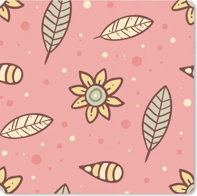Produktbild von MuchoWow® Mauspad Mousepad Muster - Blumen - Blätter - Mädchen - Kinder - Kinder 30x30 cm - Mousepads - Maus Mat - Pad - Mausunterlage - Gaming
