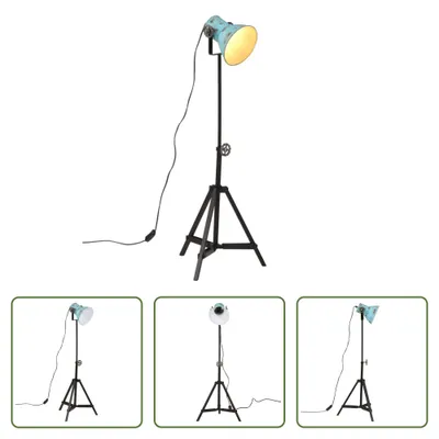 Image de The Living Store Lampadaire 25 W bleu 35x35x65/95 cm E27
