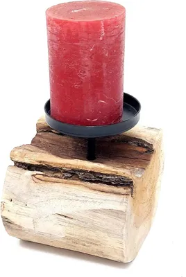 Produktbild von Kerzenhalter Teak für 1 Kerze CreaFlor Home