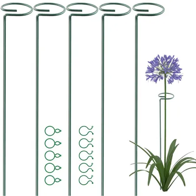 Produktbild von Pflanzenstützstäbe mit Clips für Gartenpflanzen