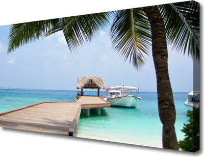 Produktbild von Tulup Leinwand-Bilder 100x50 Wandbild Canvas Kunstdruck Brücke Meer Architektur