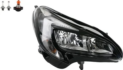 Productafbeelding van Koplampbehuizing met richtingaanwijzer, rechts, geschikt voor Opel Corsa E. Lamp: Johns