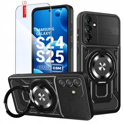 Zdjęcie produktu dla Etui Pancerne Do Samsung S24 | S25 Case Do Magsafe Wzmacniane + Szkło 9H