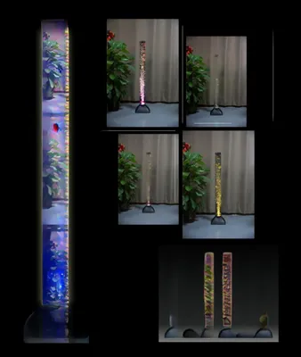 Obrázok produktu pre rgb LED vodný stĺpec 120 cm svetlo číre ryby dekorácie podlahová lampa zmena farby