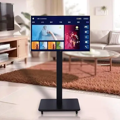 Obrázok produktu pre Pohyblivý stojan na televízor pre LED televízory s uhlopriečkou 32–65 palcov s otočným mechanizmom o 360° a kolieskami