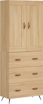 Produktbild von Highboard Sonoma-Eiche 69,5x34x180 cm Holzwerkstoff