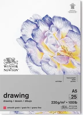 Immagine prodotto di WINSOR & NEWTON Blocco da disegno liscio, A5 25 fogli