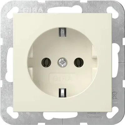 Produktbild von Gira SCHUKO-Steckd. SRK System 55 Cremeweiß 418001