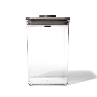 Produktbild von OXO 3118200, Universalbehälter, 4,2 l, Kunststoff, Silikon, Edelstahl, Transparent, Abnehmbarer Deckel, Rechteckig