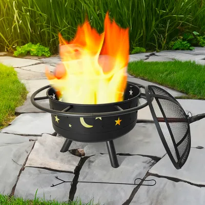Produktbild von Feuerstelle mit Funkenschutz, rund