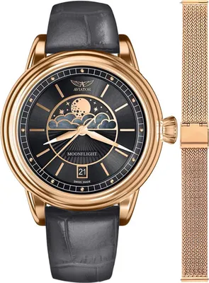 Obrázok produktu pre Dámske hodinky Aviator V.1.33.2.253.4GM-SET rose gold