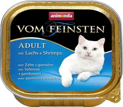 Immagine prodotto di Animonda Vom Feinsten Adult con salmone e gamberetti 100gx32