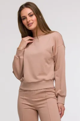 Produktbild von BeWear Damen-Sweatshirt ohne Verschluss Eli B293 mokka XL