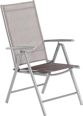 Produktbild von Merxx Klappsessel "Amalfi" - Aluminiumgestell mit Textilbespannung diamantbraun