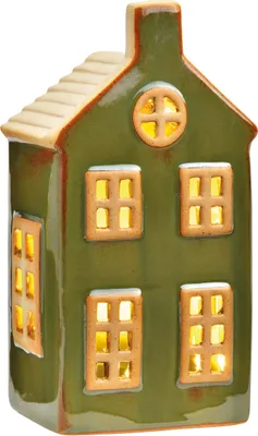 Produktbild von Nostalgisches Lichthaus mit LED Beleuchtung aus Keramik