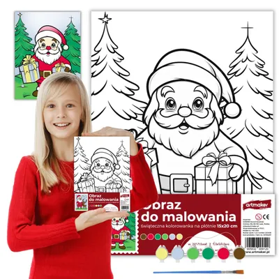 Obrázek produktu pro Artmaker Vánoční sada na malování s Mikulášem dárek pro děti