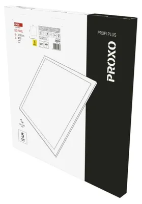 Image de Panneau LED EMOS PROXO 60x60, carré, encastrable, blanc, 33 W, blanc neutre ZB1124