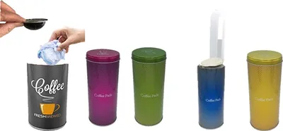 Produktbild von Metallic Pad dosen + 3 Padheber + Tischabfalleimer