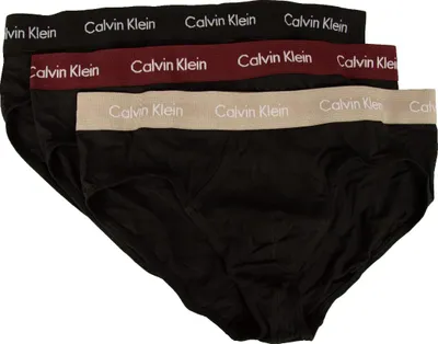 Obrázek produktu pro Pánské slipy CK CALVIN KLEIN kalhoty 3-pack elastické bavlněné slipy item UU2661G hip brief 3pk, H54 B-black , tawnyport , porpoise wbs, S, 95% bavlna, 5% Elastan