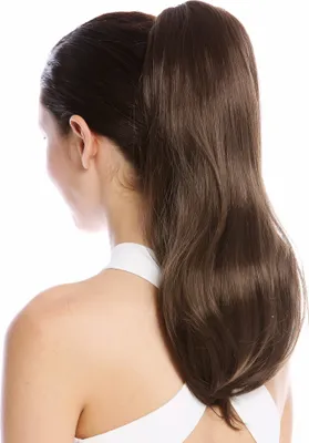 Produktbild von WIG ME UP Zopf Pferdeschwanz lang glatt Braun TZB-26A-V-8