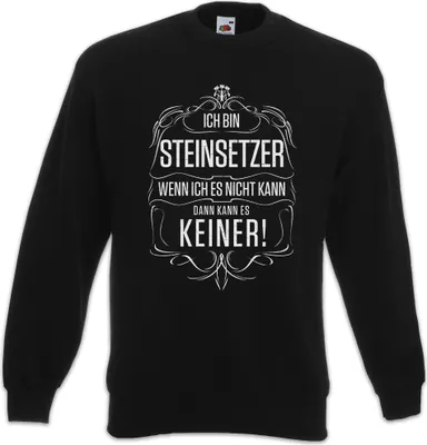 Produktbild von Urban Backwoods Ich Bin Steinsetzer, Sweatshirt, Farbe: Schwarz, Größe: 4XL