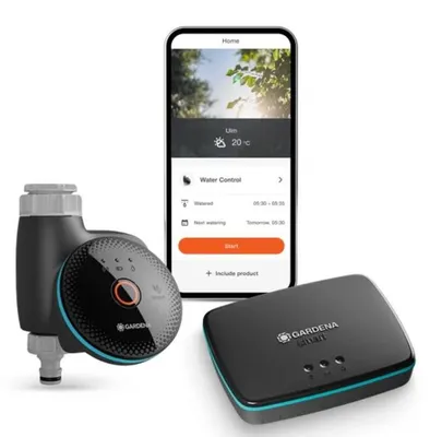 Productafbeelding van Gardena 19043-20, Bekabeld en draadloos, Wi-Fi, Zwart, 12 kleuren, Batterij, AA