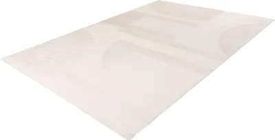 Produktbild von Batucci Bergamo modernes niedrigfloriges Teppich in Ivory Weiß 120x170 cm, stilvolles abstraktes Design
