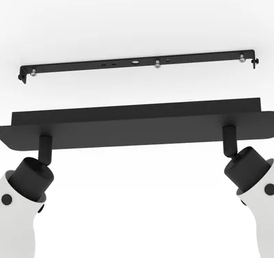 Obrázek produktu pro Eglo 43828 MATLOCK E27 2násobné stropní svítidlo 520x145mm šedá černá
