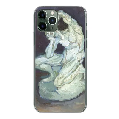 Produktbild von MuchoWow® Handyhülle Schutzhülle Hülle für iPhone 11 Pro Gipsskulptur eines knienden Mannes - Vincent van Gogh Silikon Softcase Handy Hülle - Handy