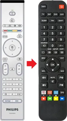Produktbild von Fernbedienung passend für PHILIPS 32PFL9632D10 | 37PFL9632D/10