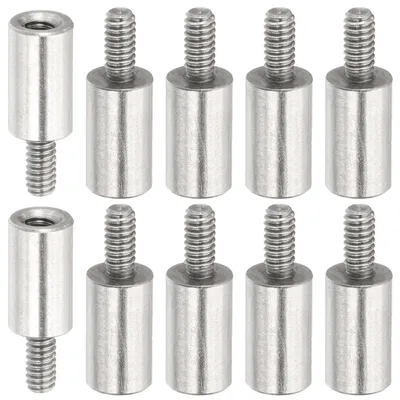 Productafbeelding van M2x7+4mm afstandhouders met schroeven - 10 stuks roestvrij staal