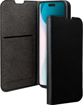 Immagine prodotto di BigBen, custodia per iPhone 16 Plus a portafoglio con funzione stand, nero