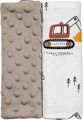 Produktbild von TupTam Kinder Auto Gurtschutz Gurtschoner 2er Pack, Farbe: Bagger Beige / Beige